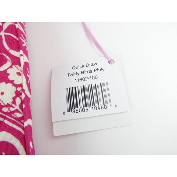 Vera Bradley Twirly Birds Pink Quick Draw NWT - Picture 2 of 11